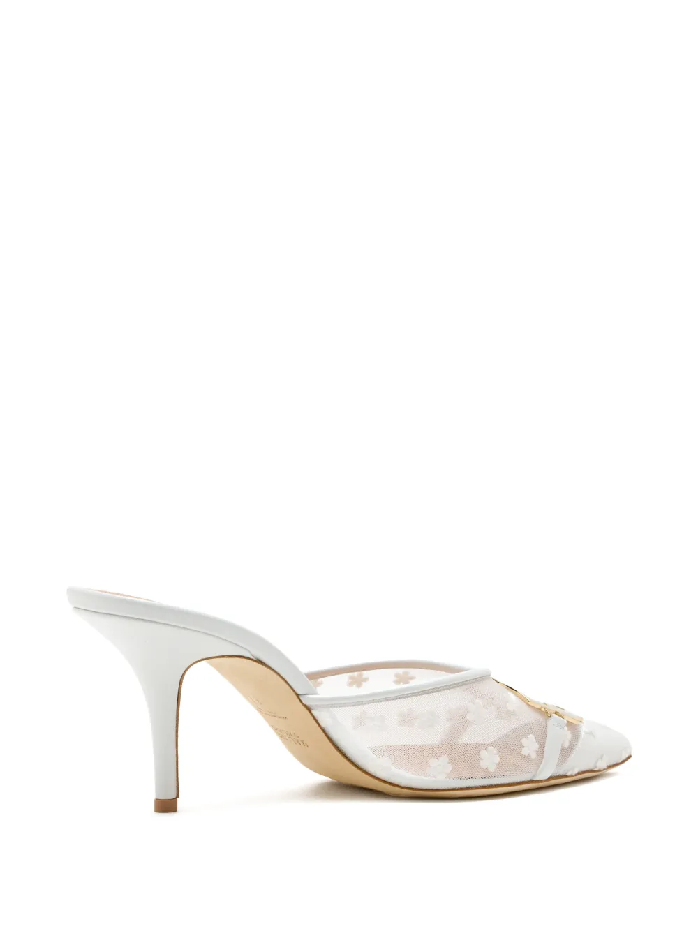 Malone Souliers Missy muiltjes met gesp Wit