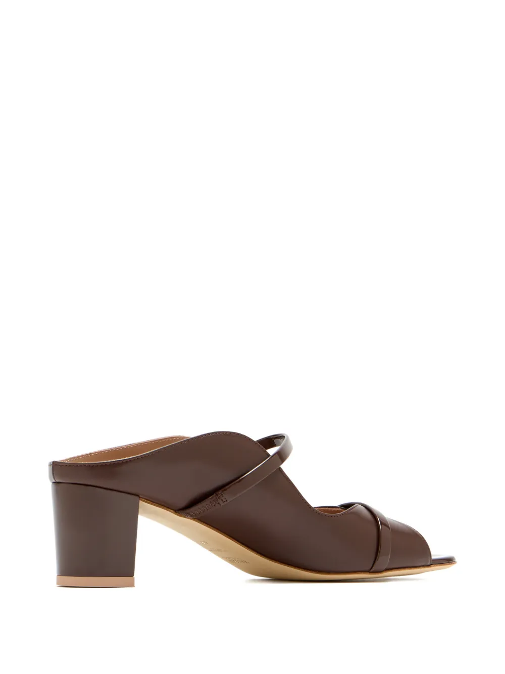 Malone Souliers Norah muiltjes met bandje en hak Bruin