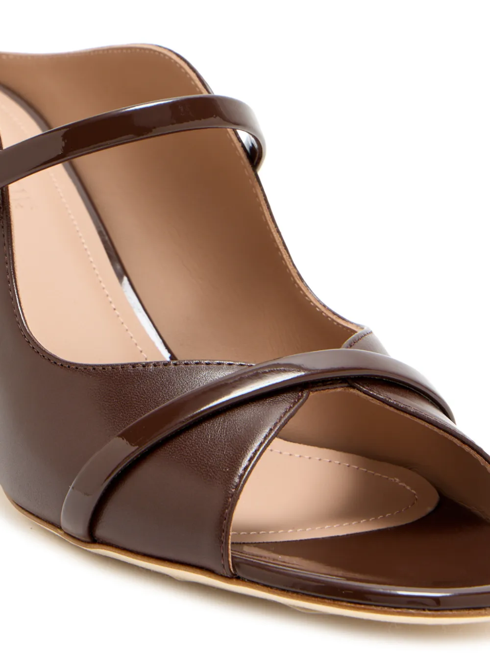 Malone Souliers Norah muiltjes met bandje en hak Bruin