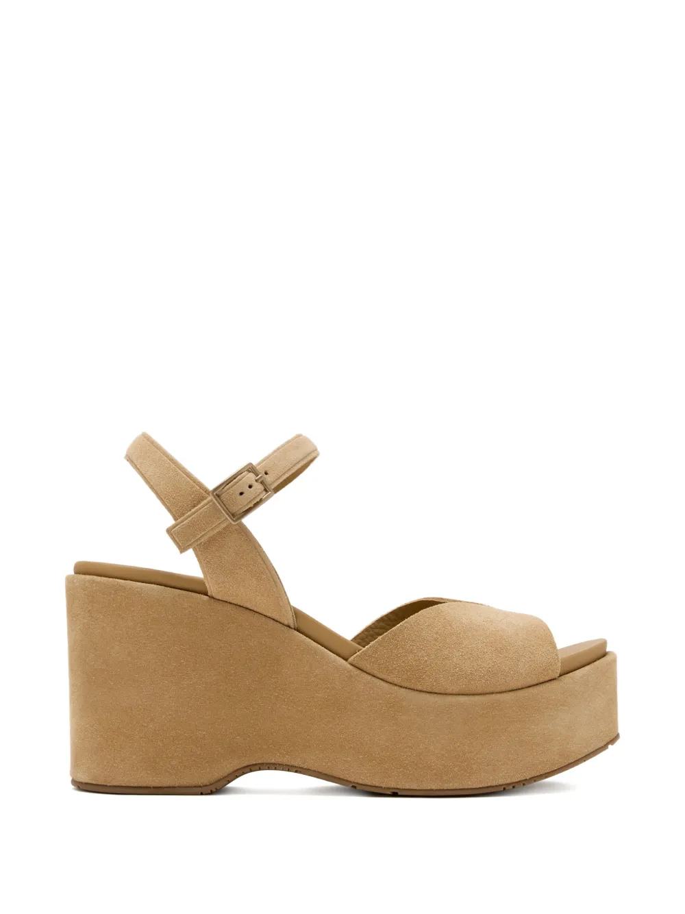 Pedro Garcia platform buckle sandals Beige