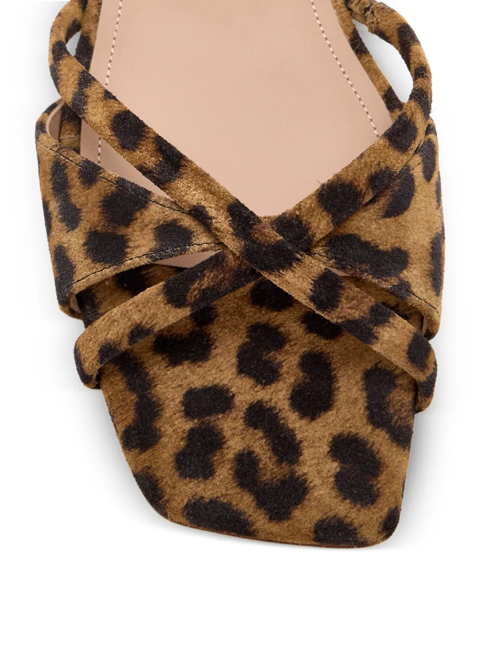 Malone Souliers Penn sandalen met dierenprint Bruin