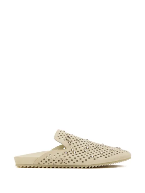 Pedro Garcia perforated embellished mules