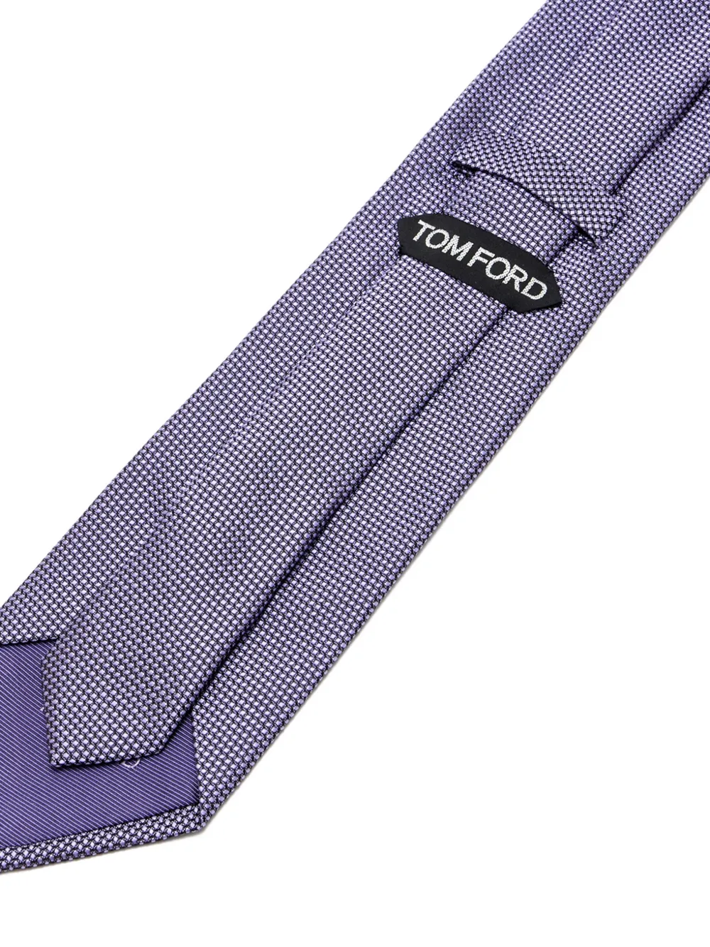 TOM FORD micro-pattern Tie | Purple | FARFETCH AZ