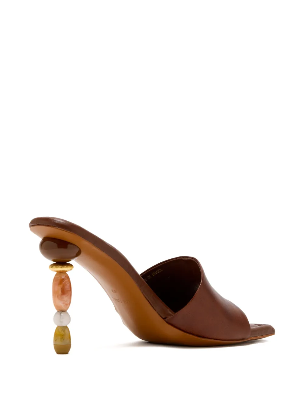 Cult Gaia Sandalen met kralen en hak Bruin