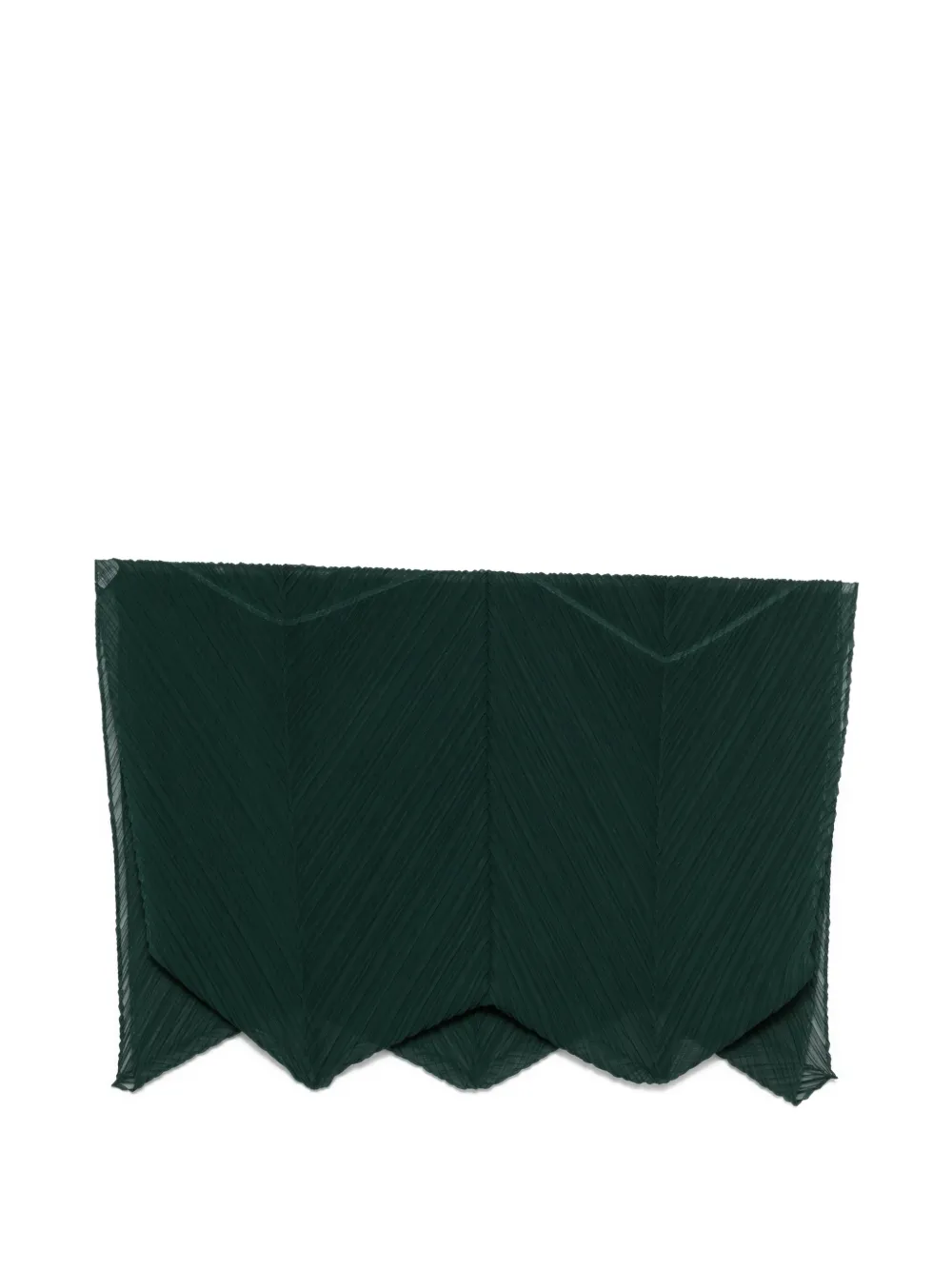 Pleats Please Issey Miyake O Scarf December pleated scarf - Verde