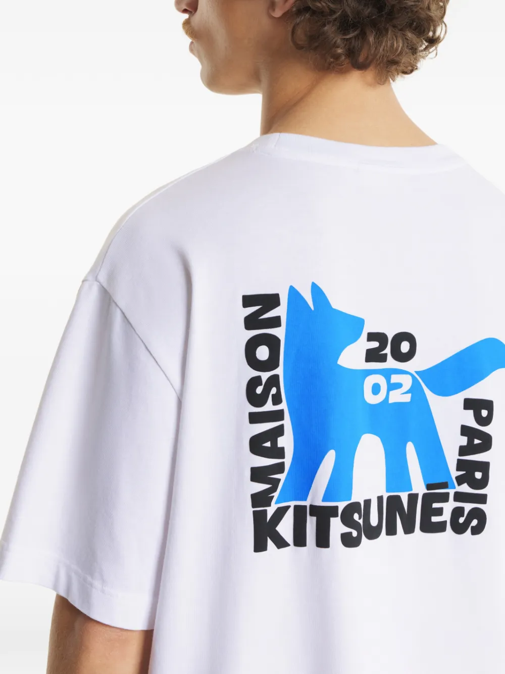 Maison Kitsuné Gallery Fox T-shirt Wit
