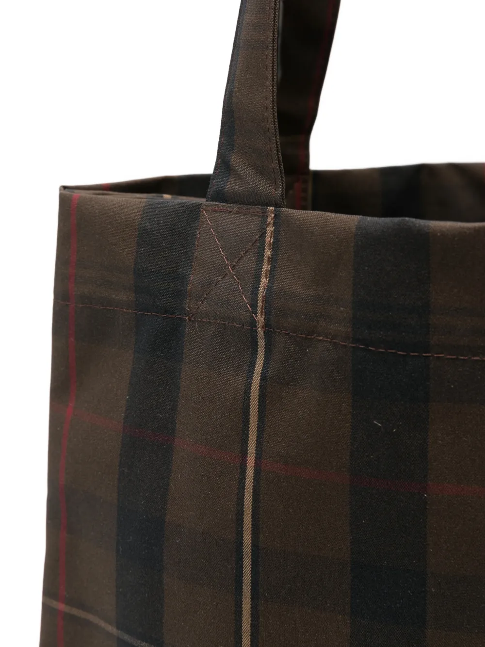 A.P.C. Lou geruite shopper Bruin