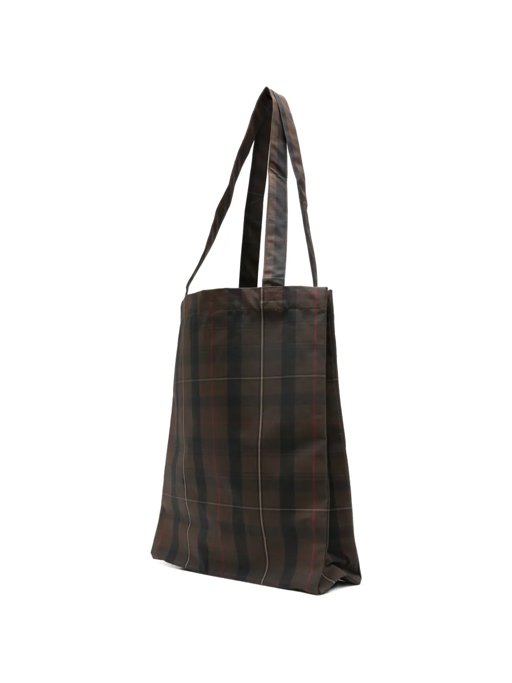  A.p.c. Lou Plaid Tote Bag - Brown 
