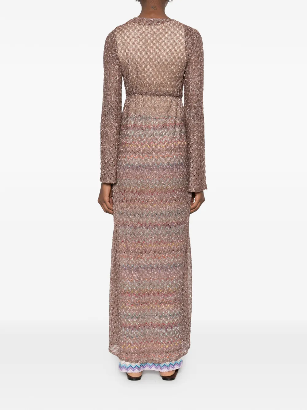 Missoni Jas met gestrikte taille en textuur Bruin