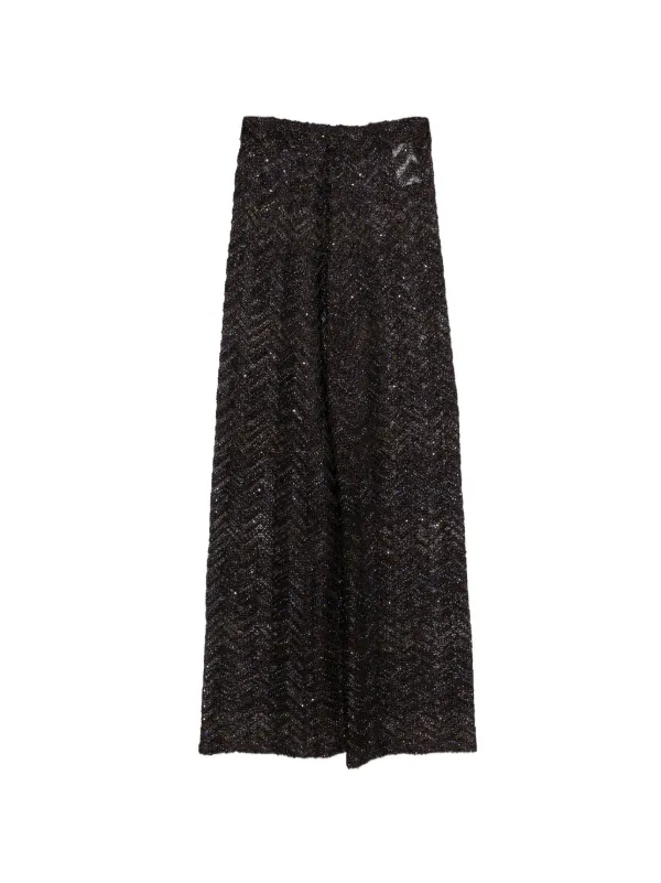 Missoni Chevron Trousers in Brown