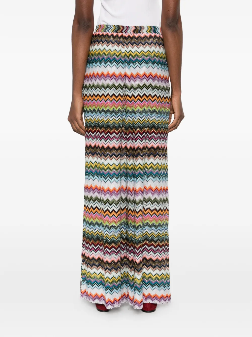 Missoni Broek met chevron-streep Wit