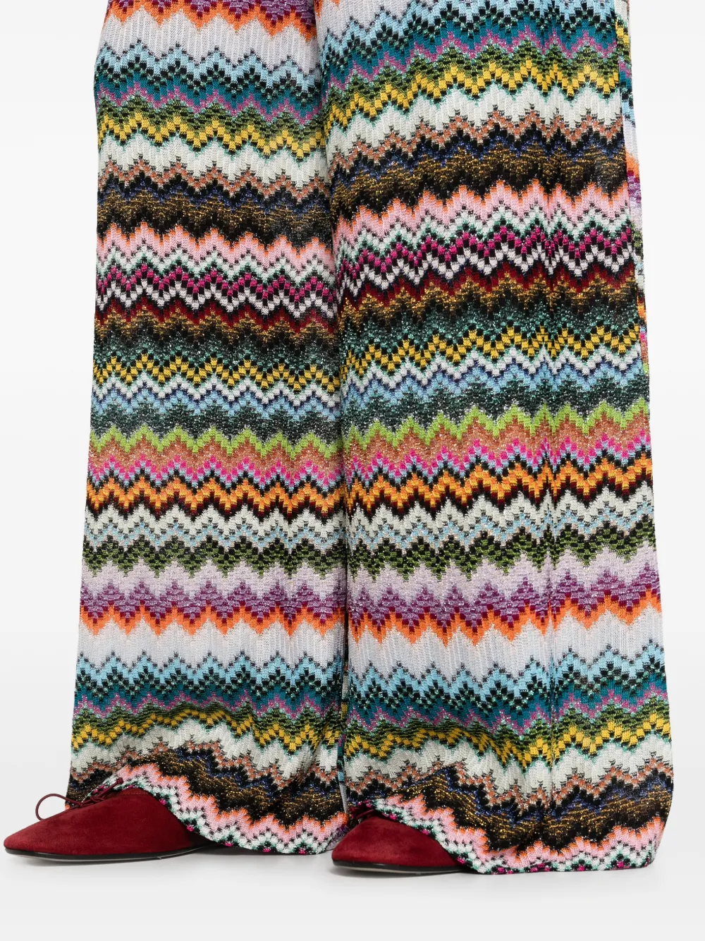 Missoni Broek met chevron-streep Wit