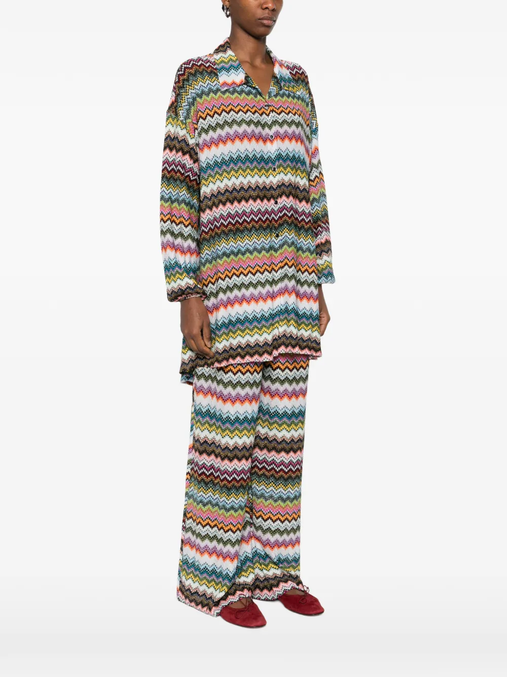  Missoni Zigzag Buttoned Top - Black 