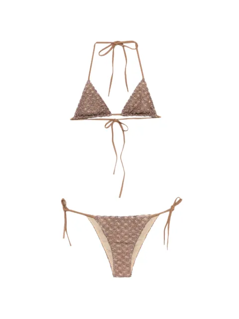 Missoni bikini estilo triángulo con cuentas