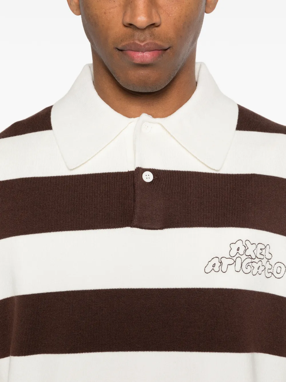Rey Striped Logo Polo Shirt