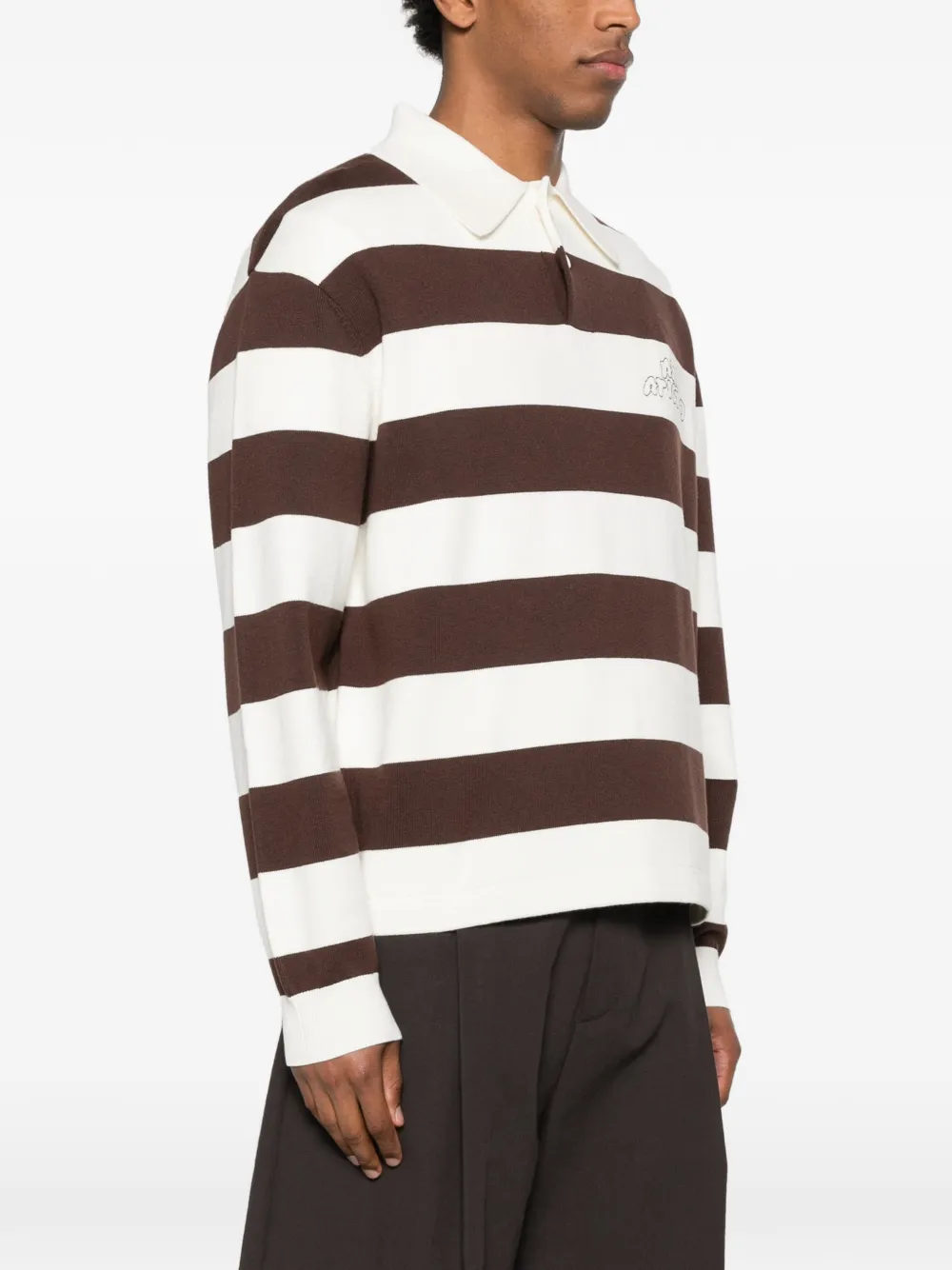 Rey Striped Logo Polo Shirt