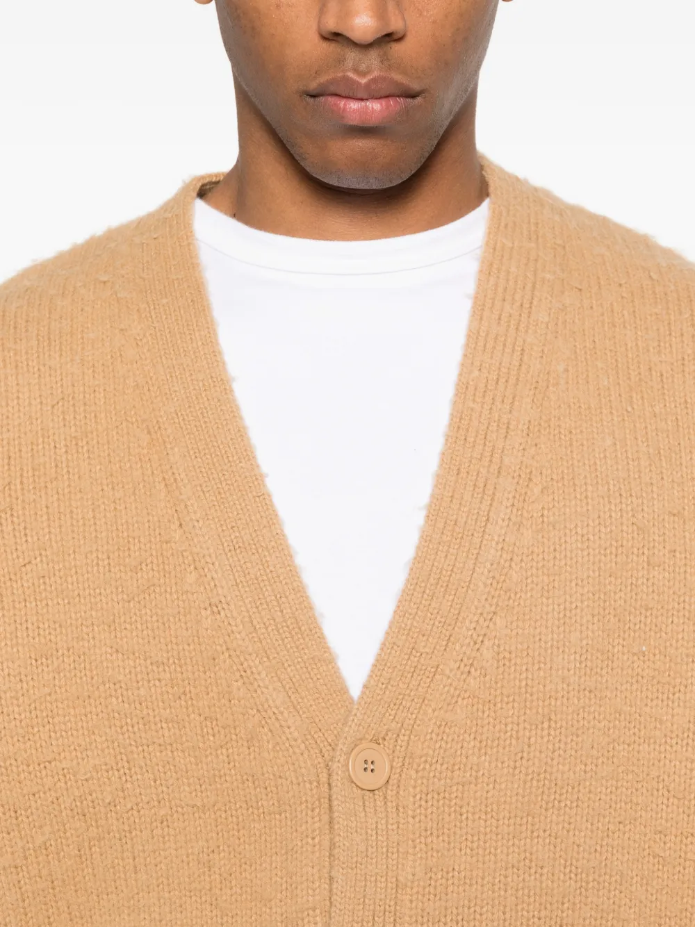 Studio Button V-Neck Cardigan
