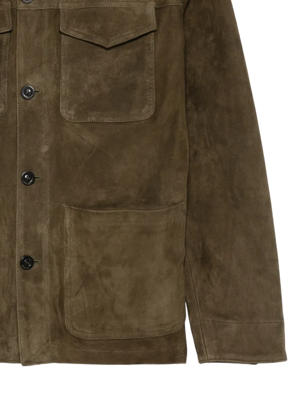 Boglioli Leather Jacket - Green 