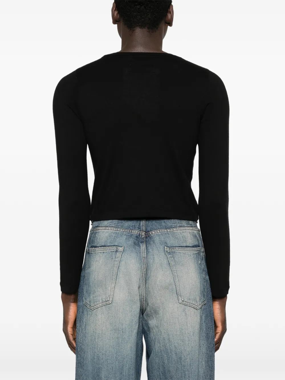 extreme cashmere Lisa trui met lange mouwen Zwart