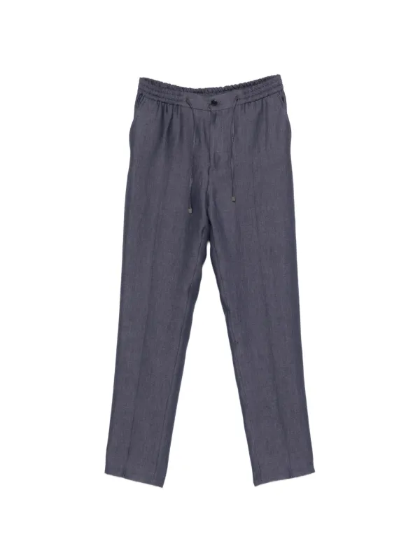 Etro Drawstring-fastening Trousers in Blue