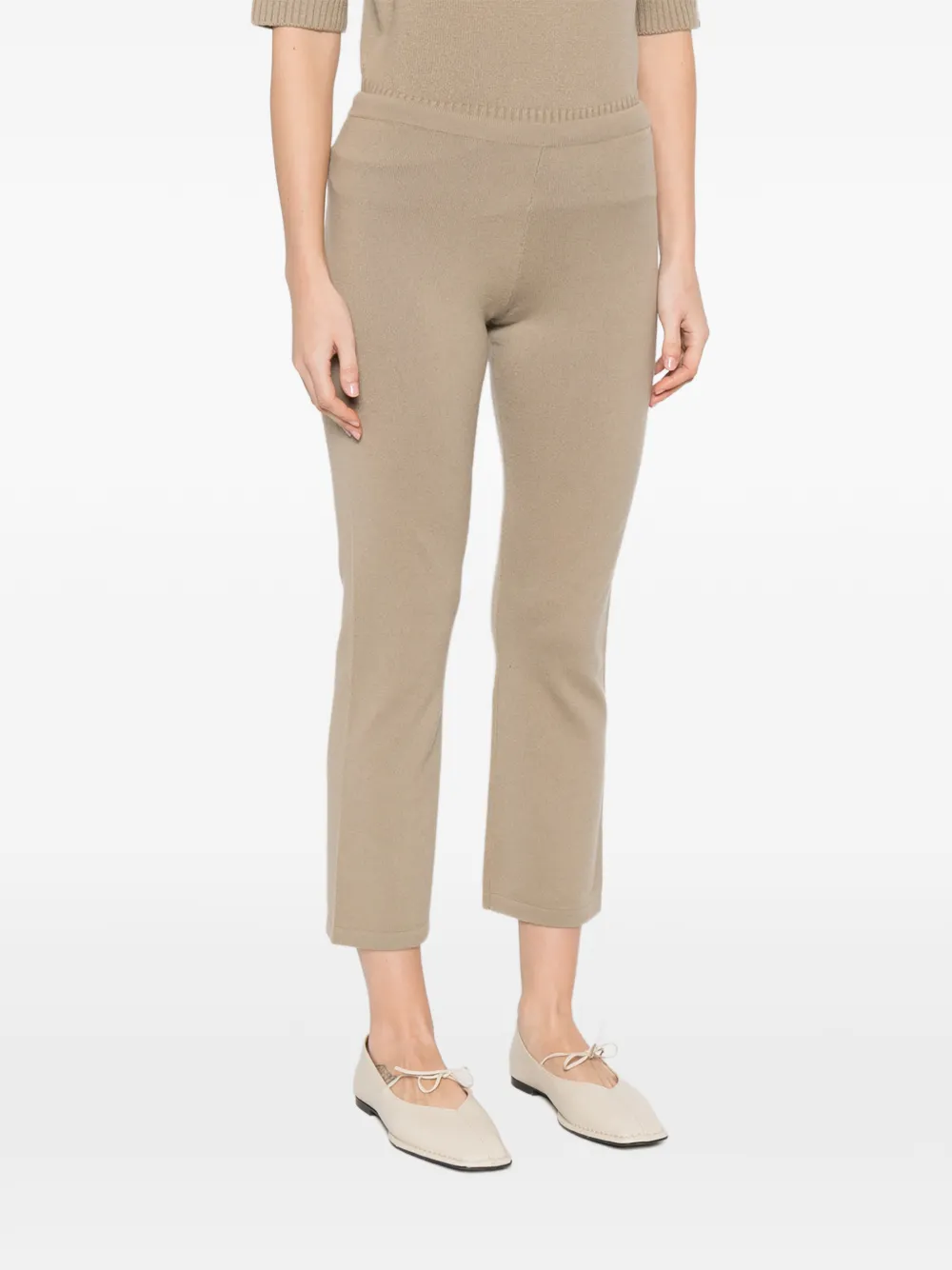extreme cashmere Nº461 Wander gebreide broek Beige