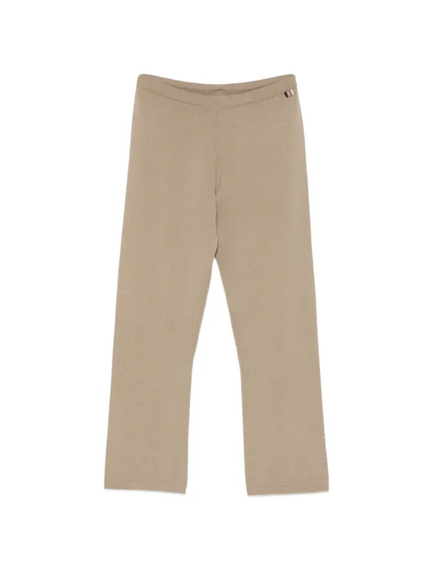 Extreme Cashmere Nº461 Wander Knitted Trousers in Neutrals