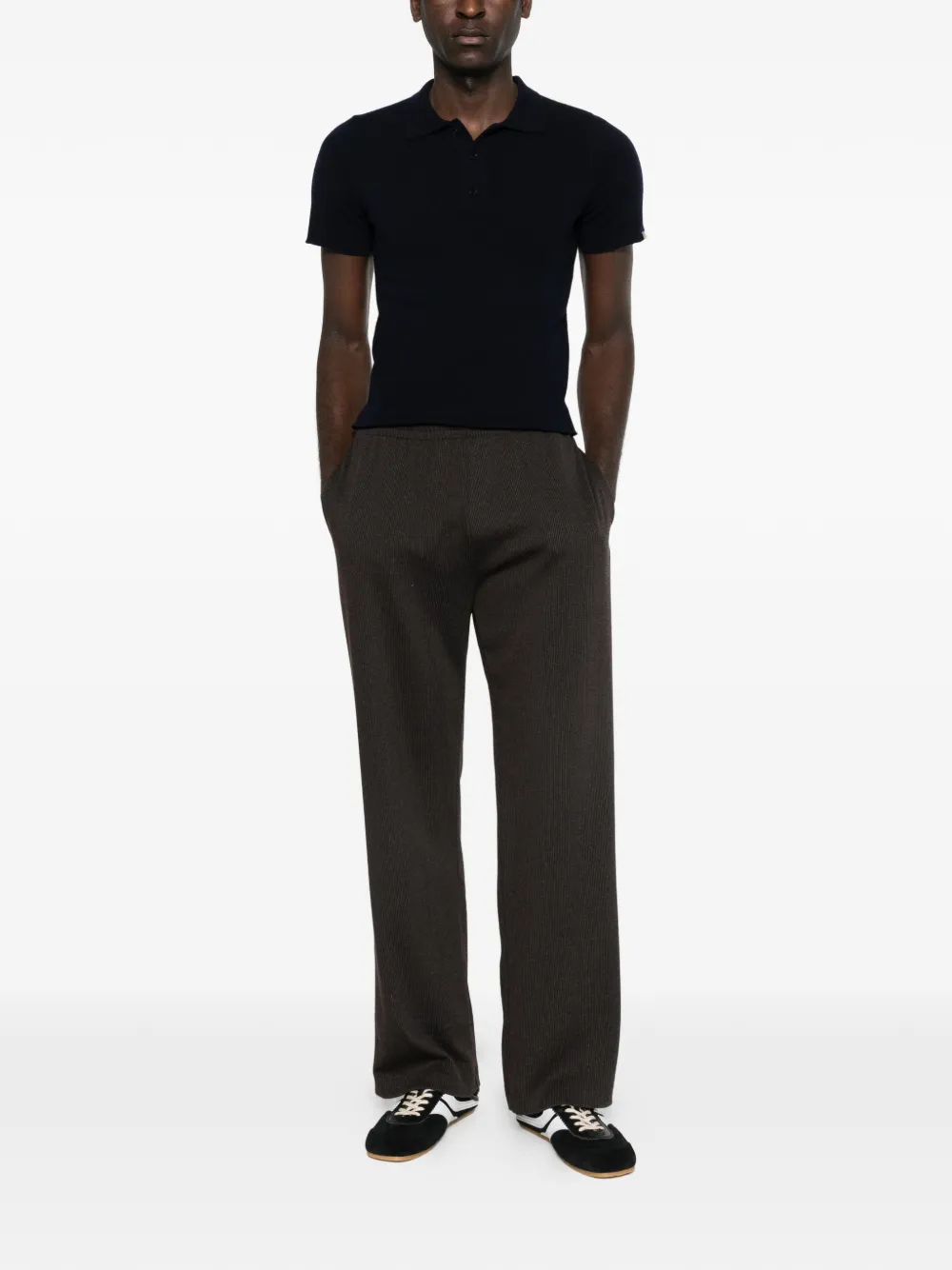 extreme cashmere Nº198 Salamander gebreide polotop Blauw