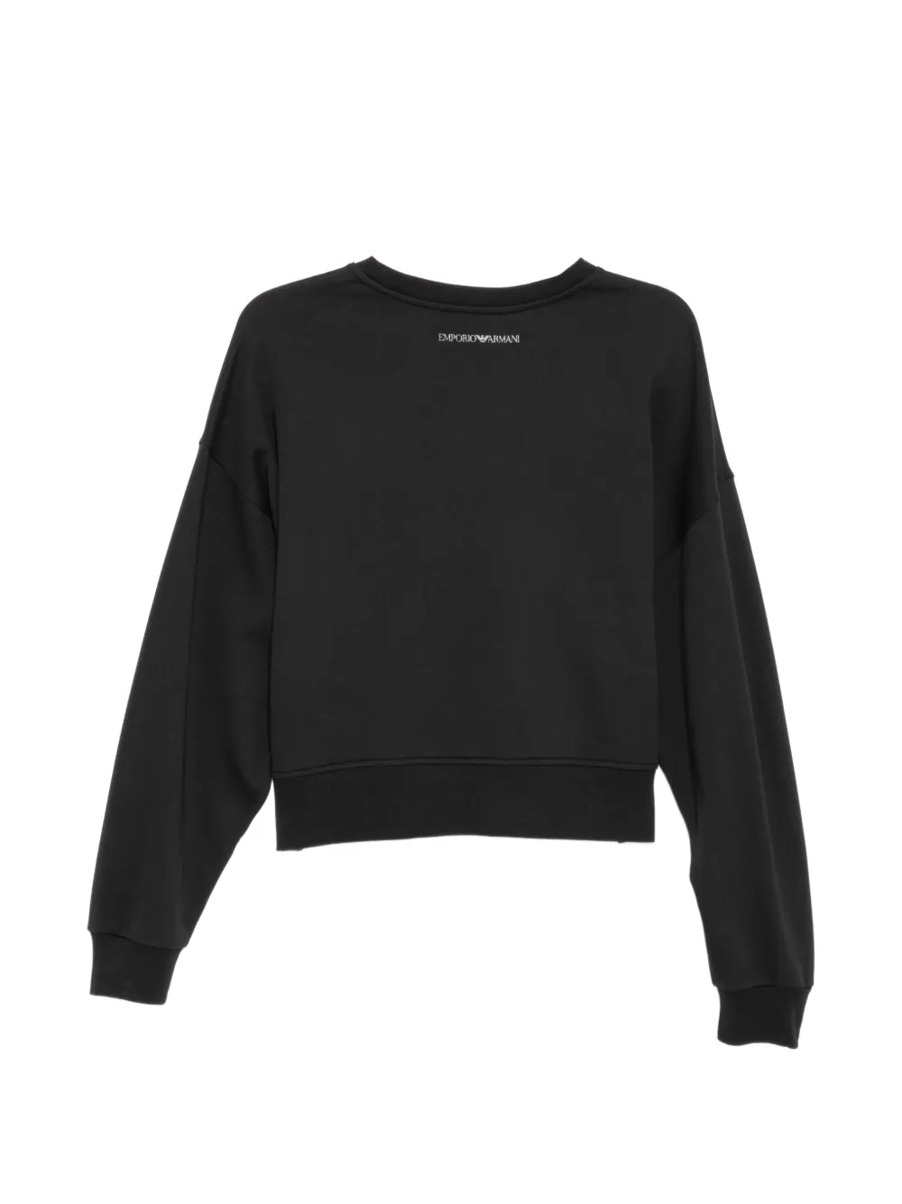 Emporio Armani Cropped sweater Zwart