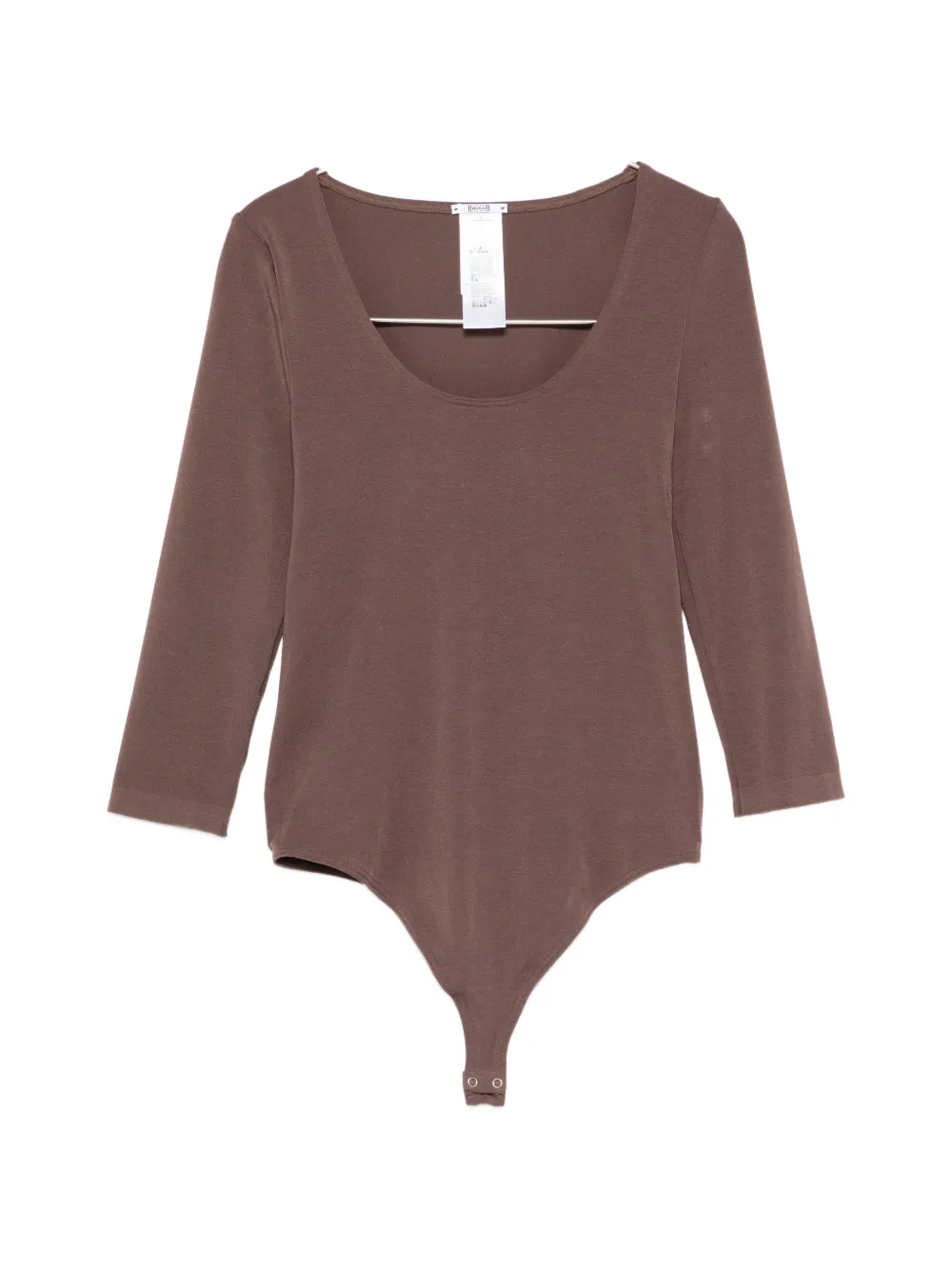 Wolford scoop-neck long-sleeved top - Marrone