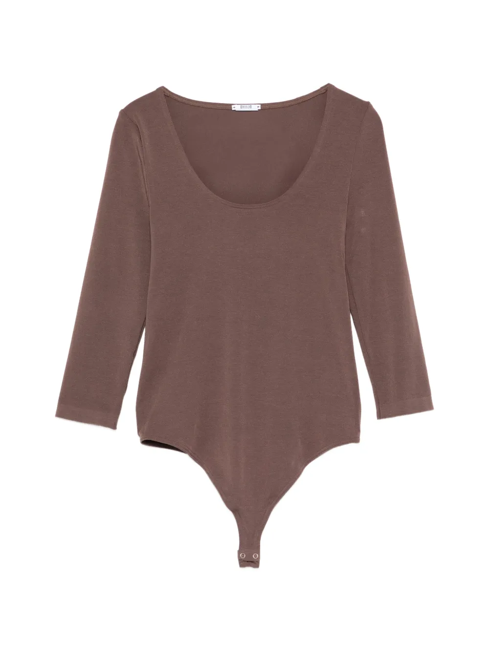 Wolford scoop-neck long-sleeved top - Marrone