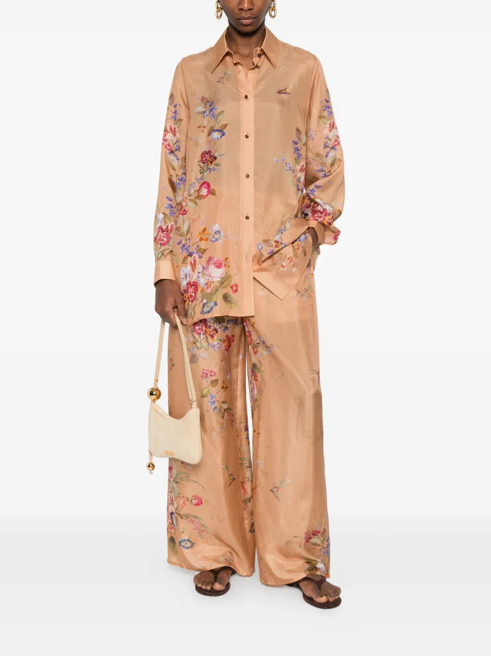  Zimmermann Patience Floral Trousers - Neutrals 