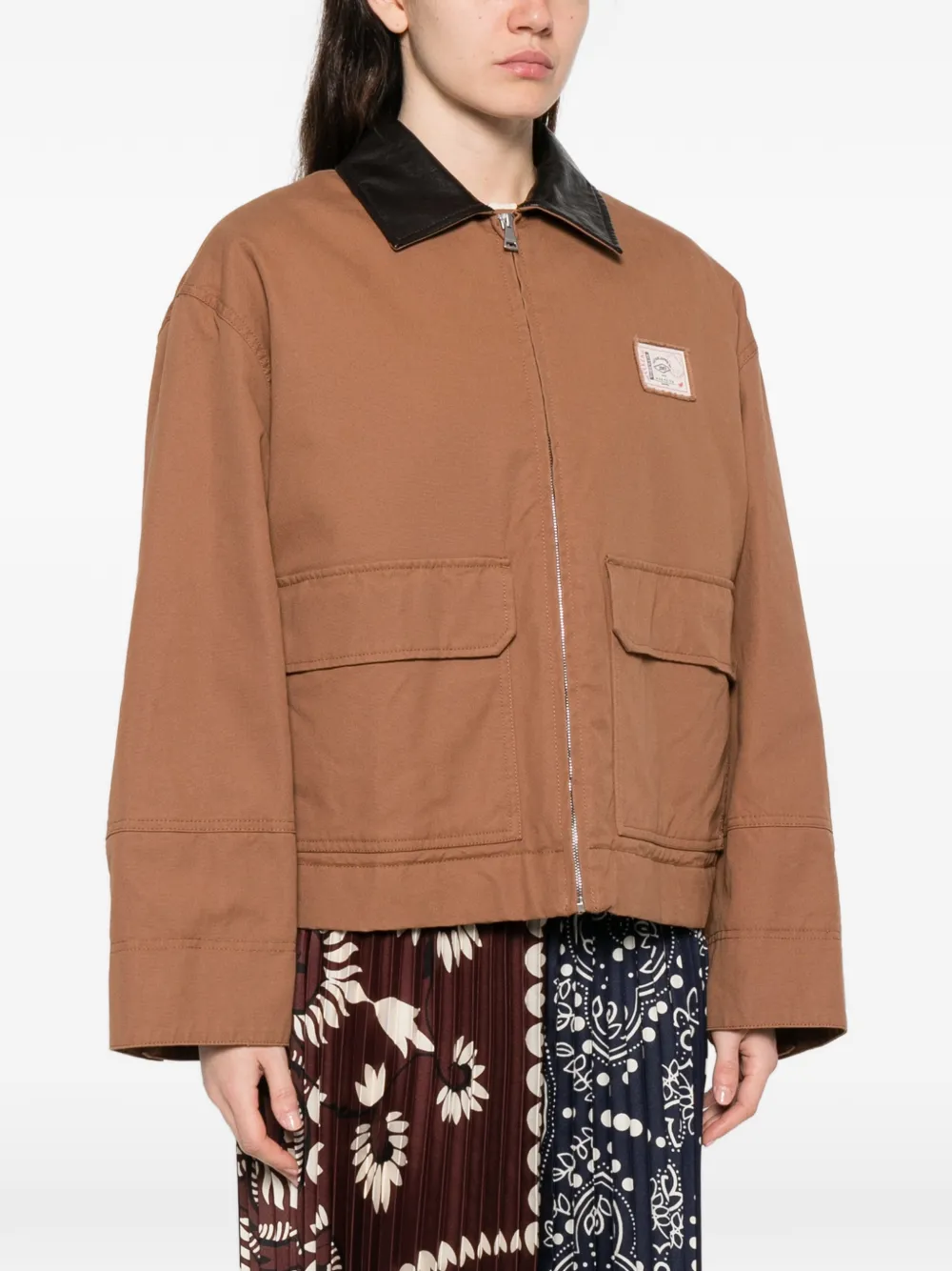 Patch-Pocket Collared Coat