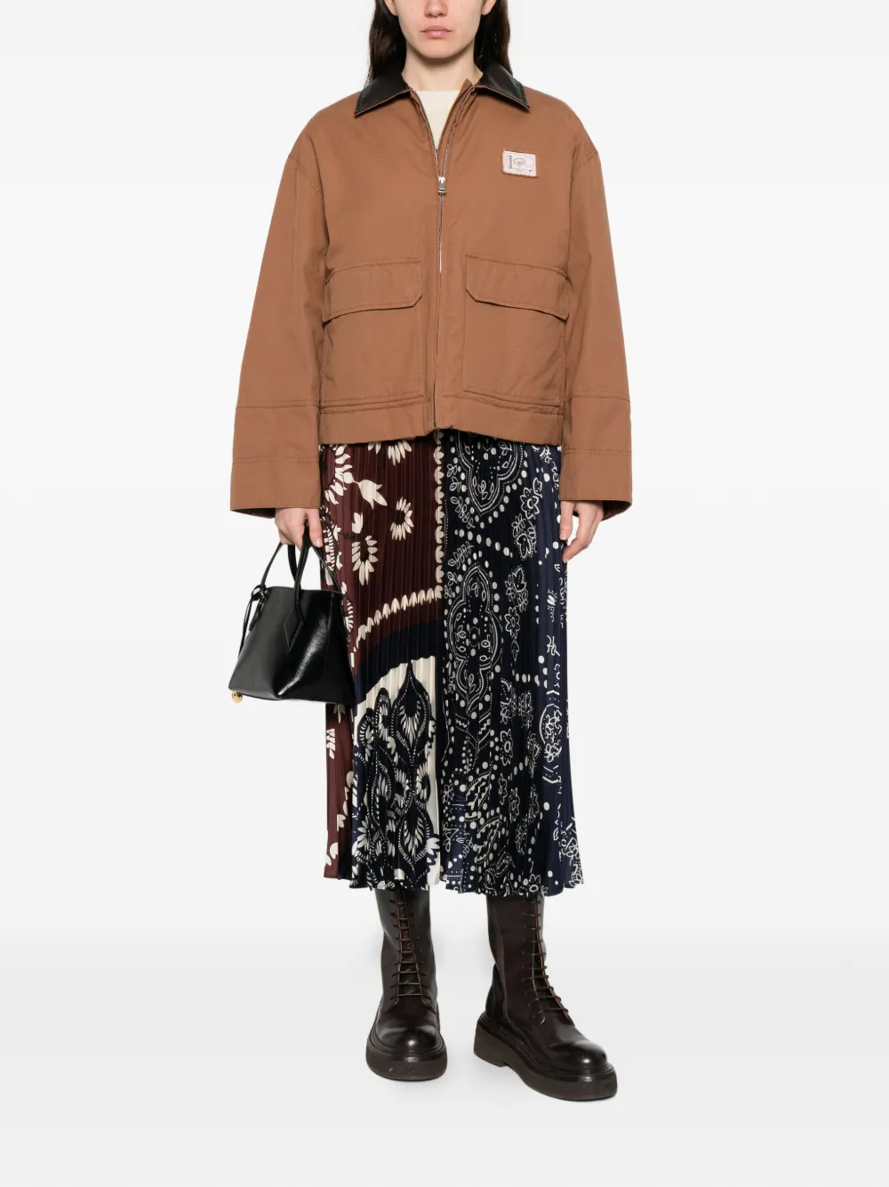 Patch-Pocket Collared Coat