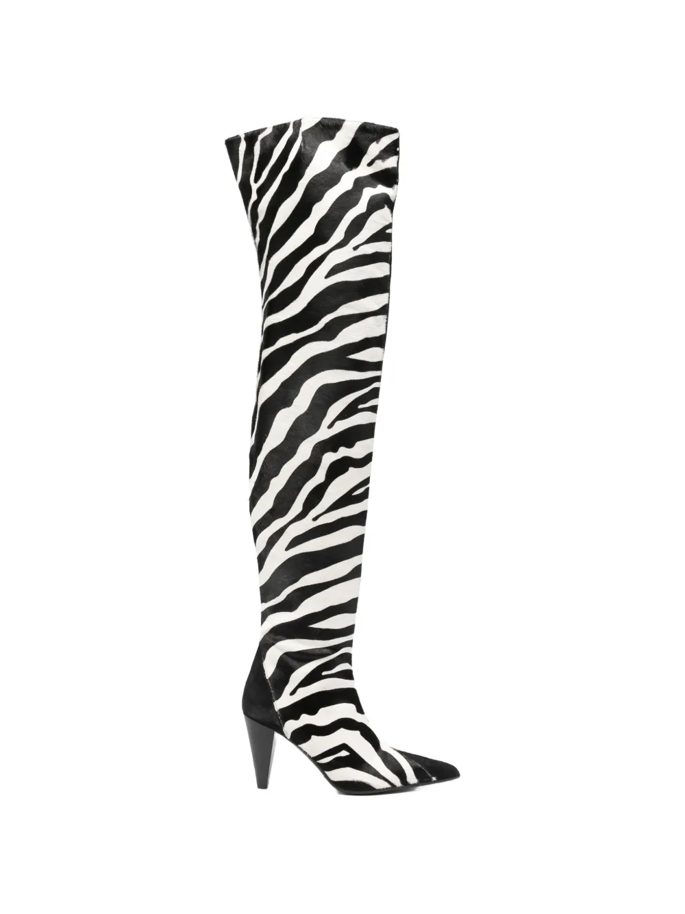 KHAITE zebra-print boots Wit