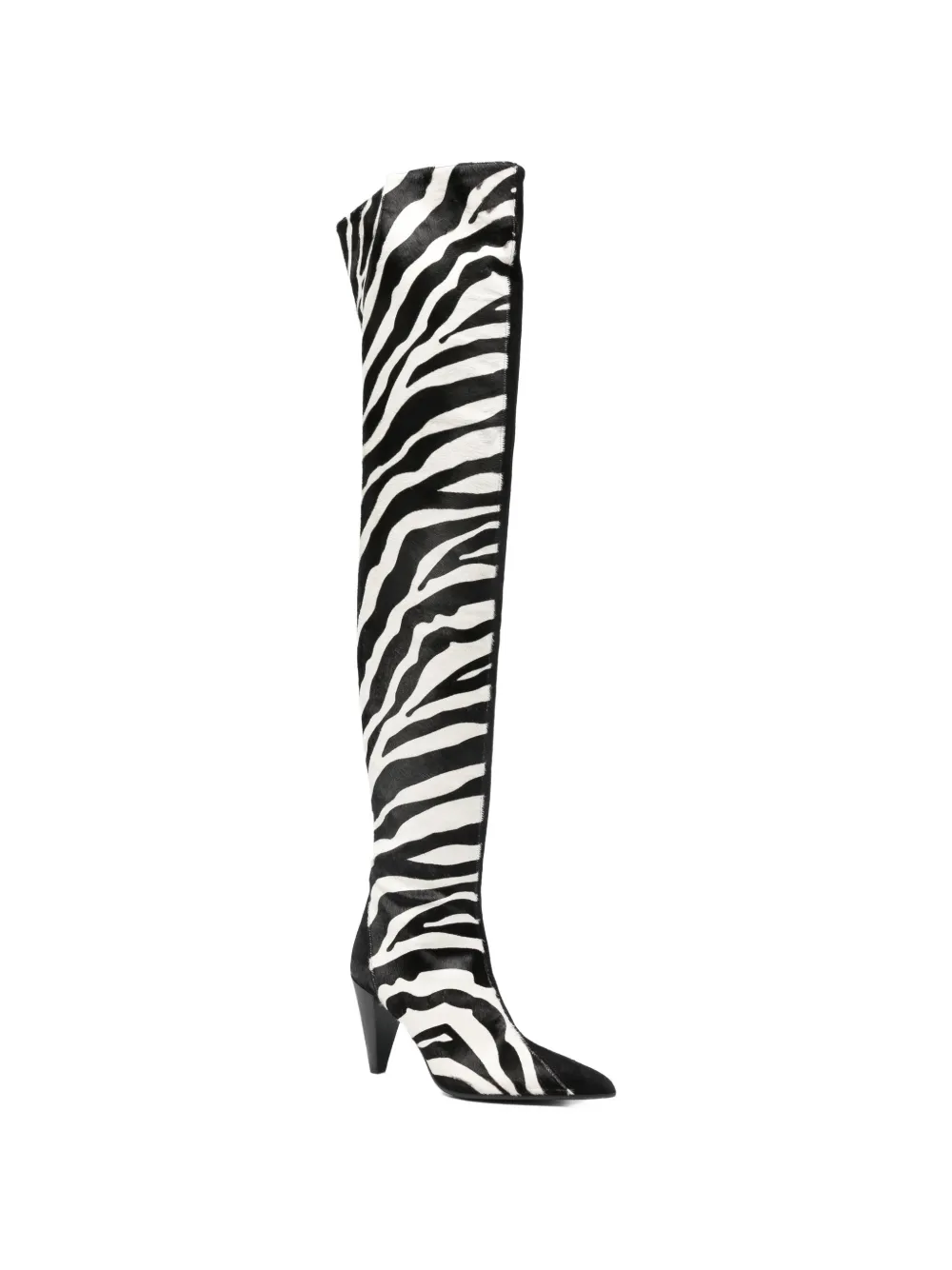 KHAITE zebra-print boots Wit