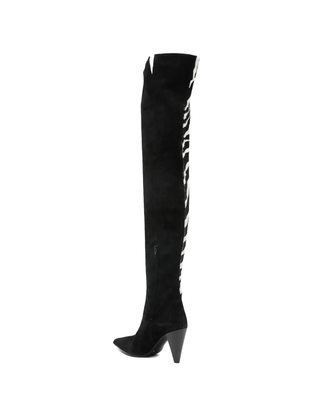 KHAITE zebra-print boots Wit