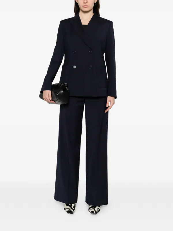 Max Mara ブラック ダブルボタンジャケットかなりの美品です☆値下げ中 Weekend Max Mara ダブルジャケット | ブルー | FARFETCH JP