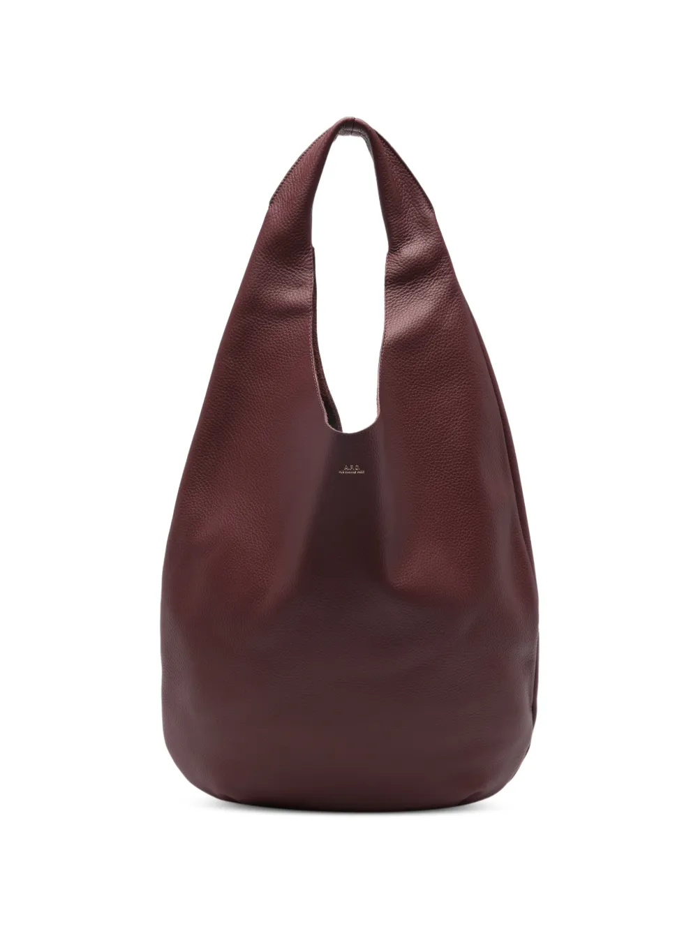 A.P.C. Le Neige embossed tote bag - Rosso