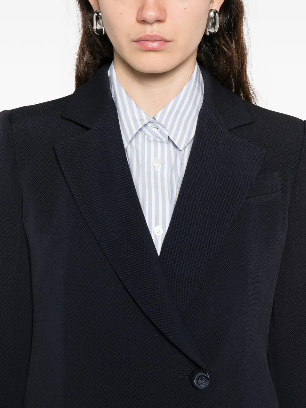 Emporio Armani Blazer met dubbele rij knopen Zwart