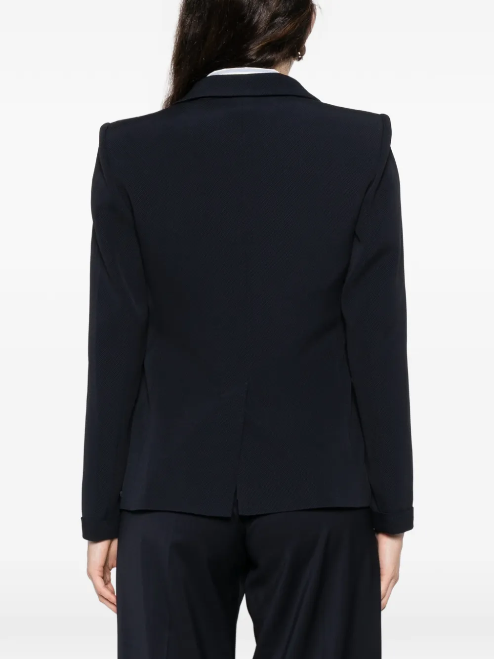 Emporio Armani Blazer met dubbele rij knopen Zwart
