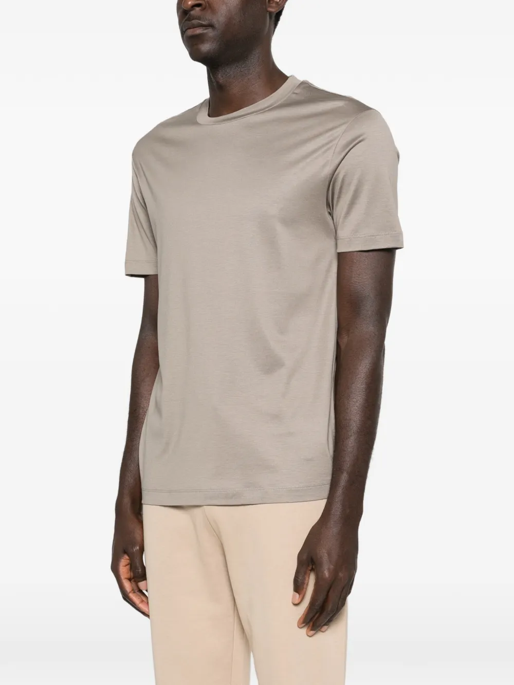 Emporio Armani T-shirt met ronde hals Beige