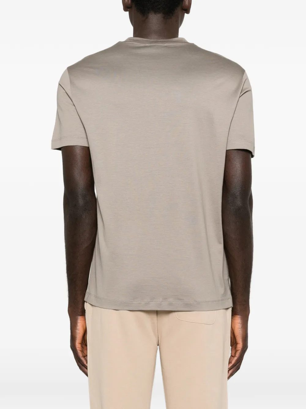Emporio Armani T-shirt met ronde hals Beige
