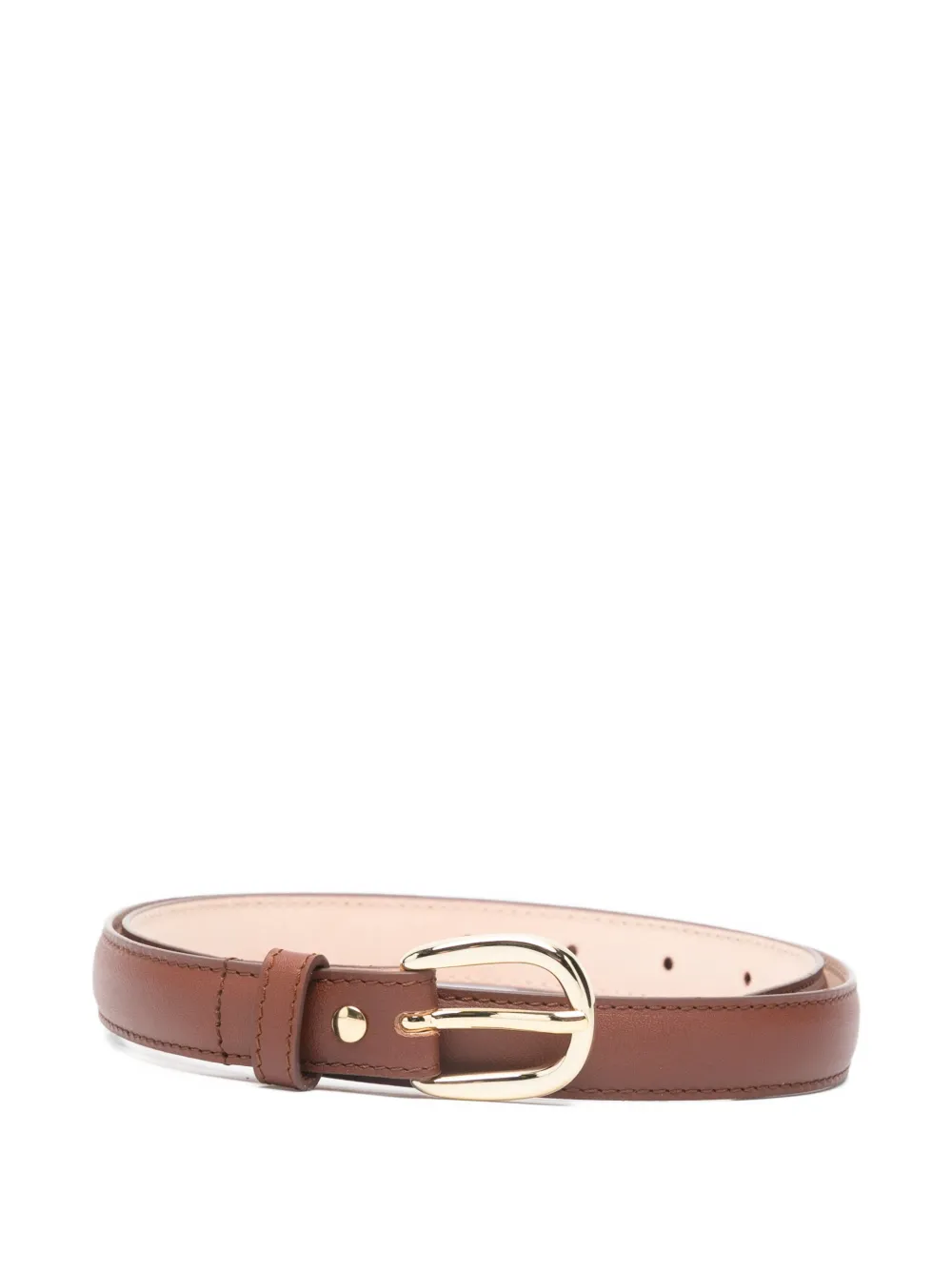 A.P.C. gold-tone-buckle belt - Marrone