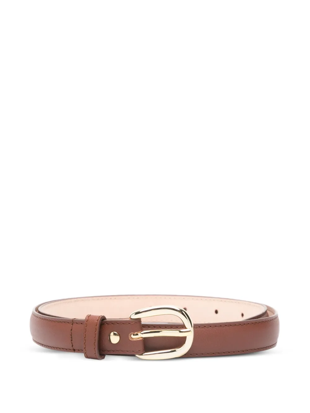 A.P.C. gold-tone-buckle belt - Marrone