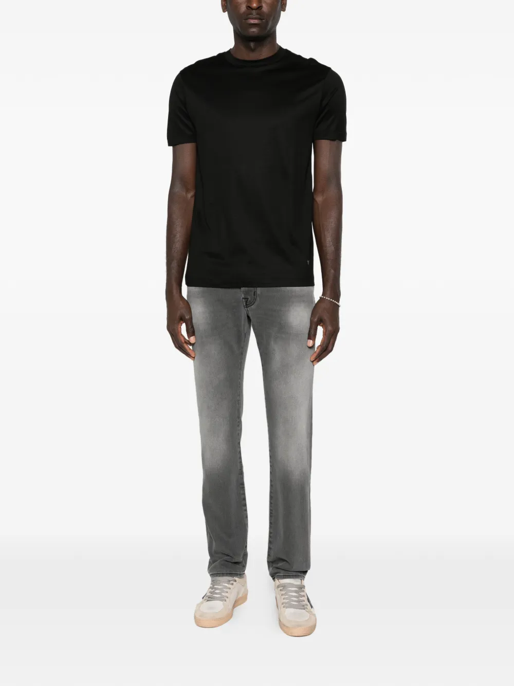 Emporio Armani T-shirt met ronde hals Zwart