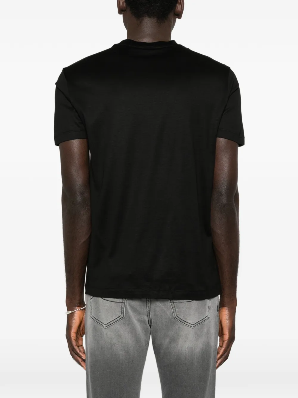 Emporio Armani T-shirt met ronde hals Zwart