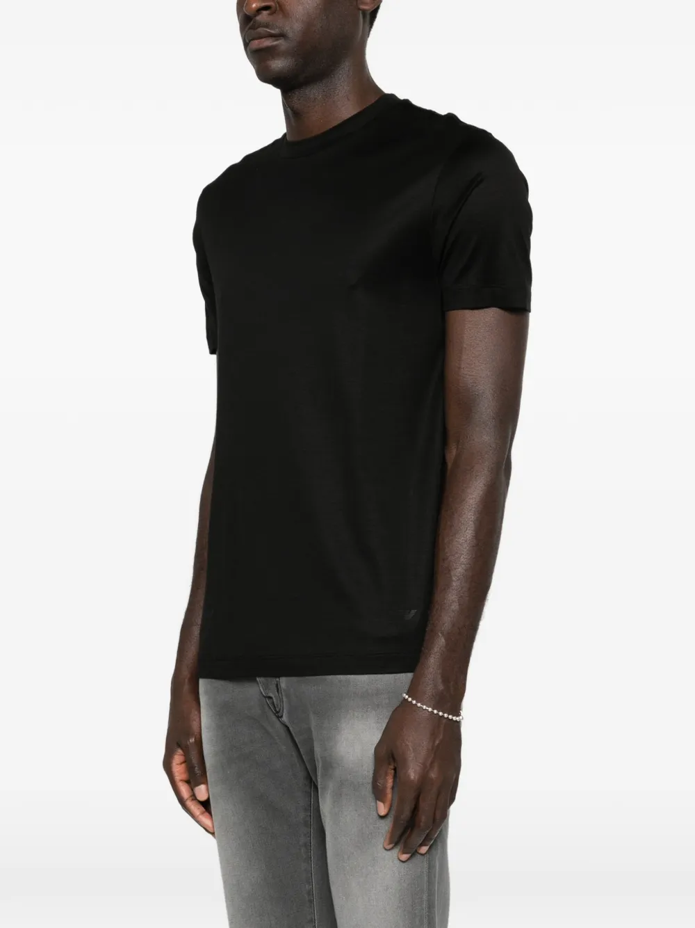 Emporio Armani T-shirt met ronde hals Zwart