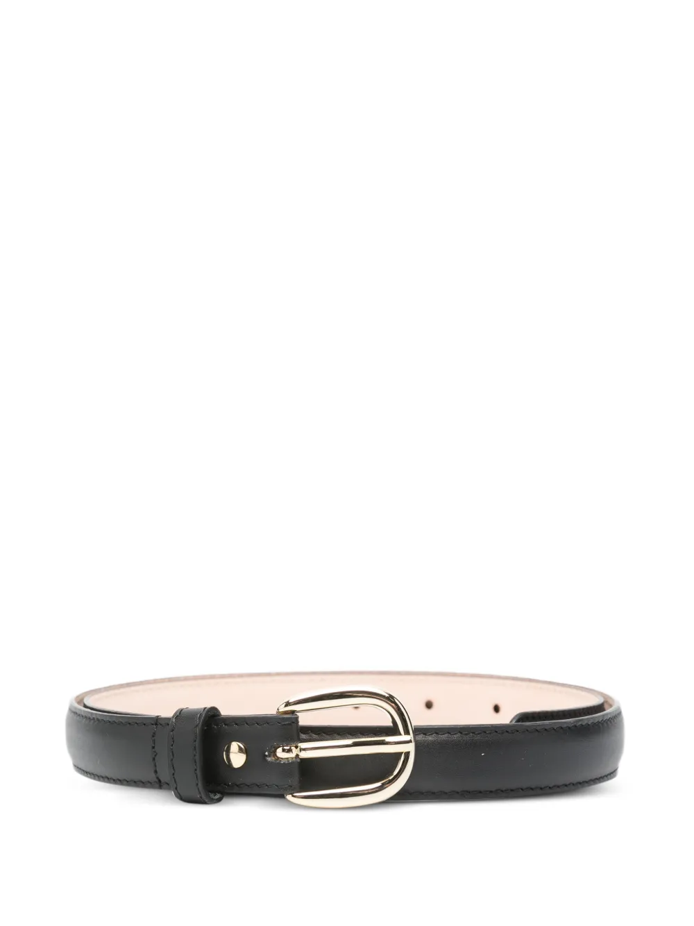A.P.C. gold-tone-buckle belt - Schwarz
