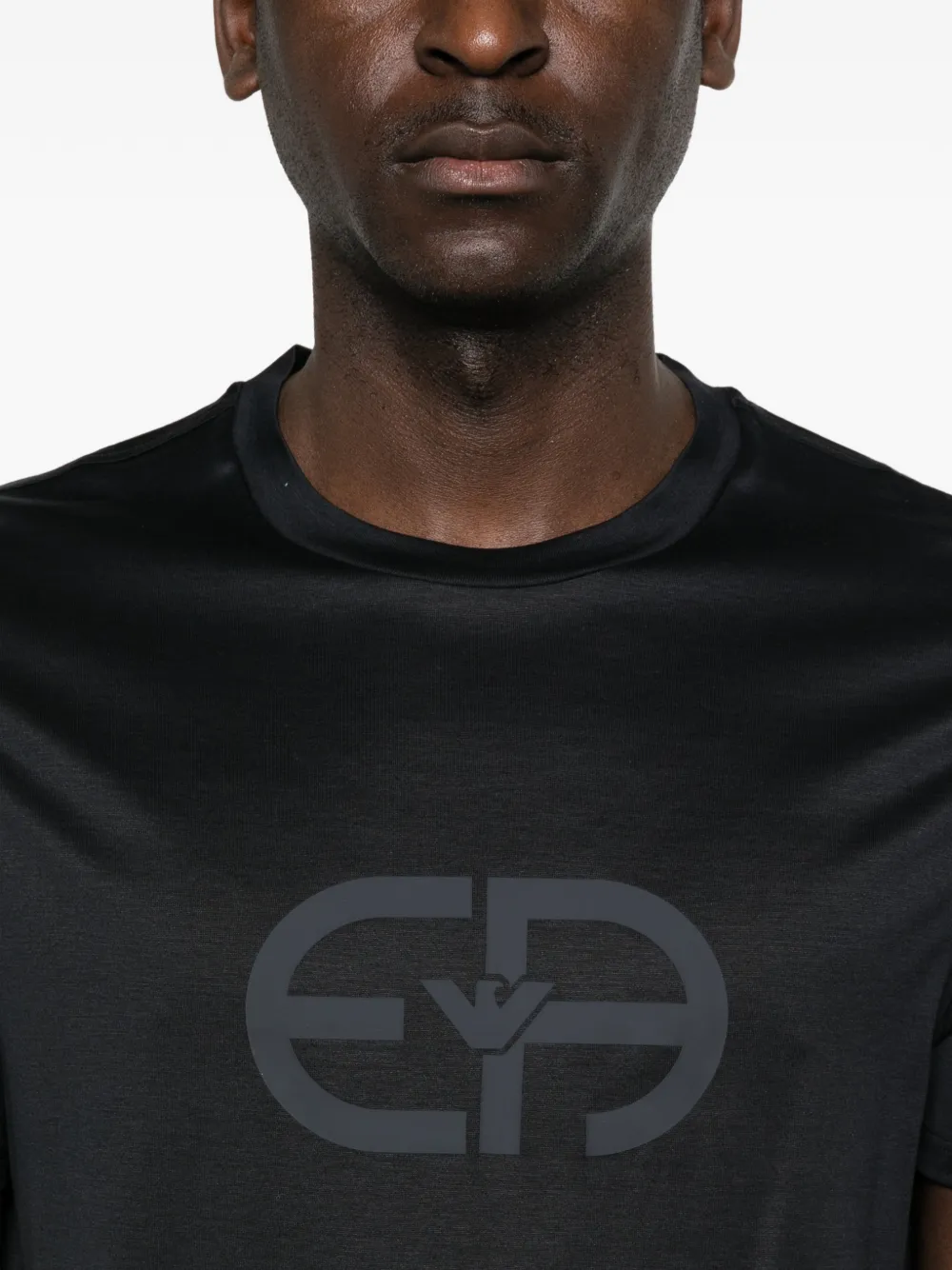 Emporio Armani T-shirt met logodetail Zwart