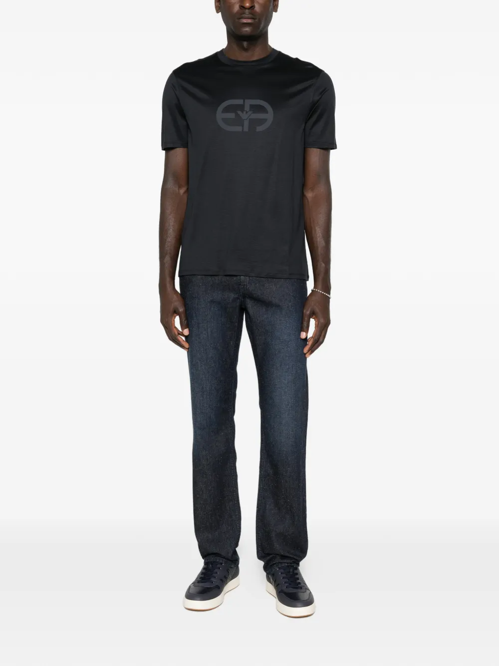 Emporio Armani T-shirt met logodetail Zwart